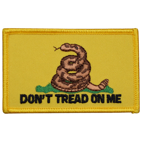 Gadsden Flag Patch - Don't Tread on Me, American Revolution 3.25" (Iron on) - Patch Parlor