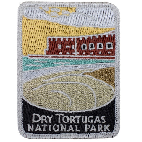 Dry Tortugas National Park Patch - Fort Jefferson, Florida Badge 3" (Iron on)