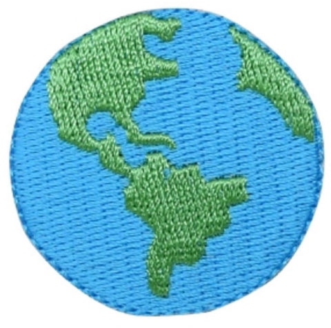 Planet Earth Applique Patch - Outer Space, Solar System Badge 1.5" (Iron on) - Patch Parlor