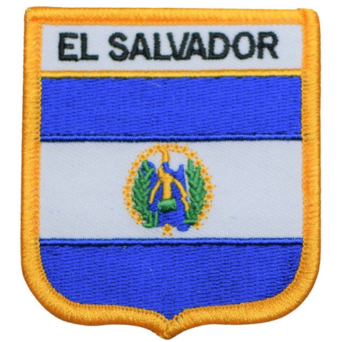 El Salvador Patch - Central America, San Salvador Badge 2.75" (Iron on)