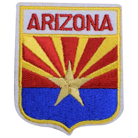 Arizona Patch - Felt Phoenix Tucson AZ Flag Shield Badge 2.5" (Iron on)