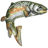 Freshwater Fish Applique Patch - Golden Trout, Fisherman Badge 2-7/8" (Iron on) - Patch Parlor