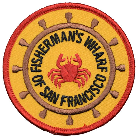 San Francisco Patch - Fisherman's Wharf, California Badge 3" (Iron on) - Patch Parlor
