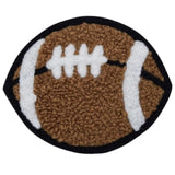 Chenille Football Applique Patch - Letterman Jacket, Sports Badge 2-3/8" (Iron on) - Patch Parlor