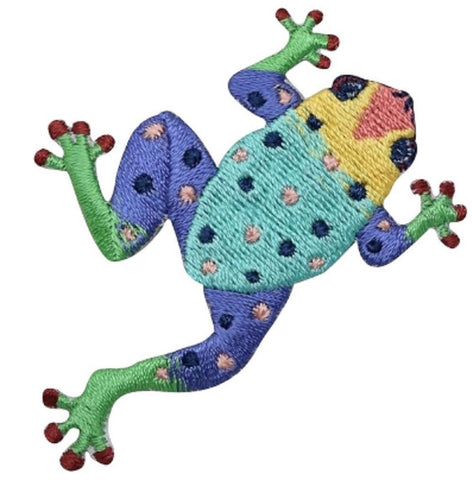 Tree Frog Applique Patch - Amphibian, Arboreal Critter Badge 2.75"  (Iron on) - Patch Parlor