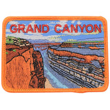 Embroidered patch depicting the Grand Canyon landscape with the text 'GRAND CANYON' on top.
