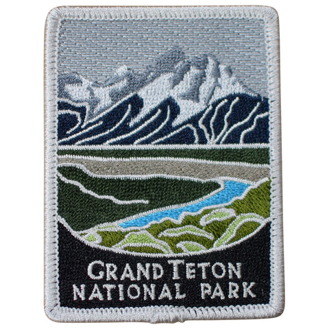Grand Teton National Park Patch - Teton Range, Wyoming Badge 3" (Iron on)