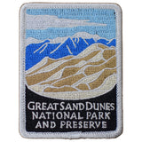 Great Sand Dunes Patch - Embroidered Colorado National Park & Preserve Badge 2-7/8" (Iron On)