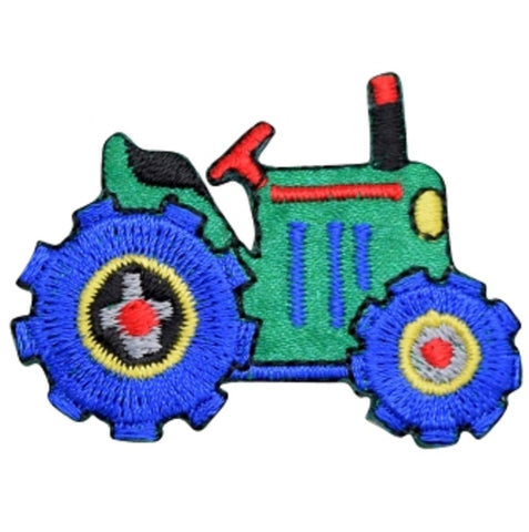 Tractor Applique Patch - Farm Equipment, Farmer Badge 2" (Iron on) - Patch Parlor