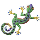 Gecko Applique Patch - Green Embroidered Reptile Badge 2.5" (Iron On)