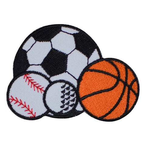 Sports Applique Patch - Baseball, Basketball, Golf, Soccer 2.75" (Iron on) - Patch Parlor
