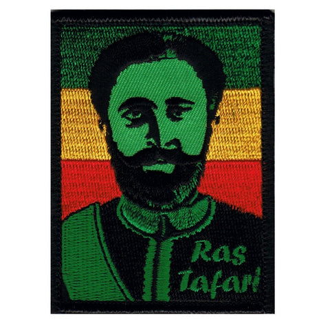 Ras Tafari Patch - Haile Selassie I, Rastafari, Ethiopia, Emporer 3" (Iron on) - Patch Parlor