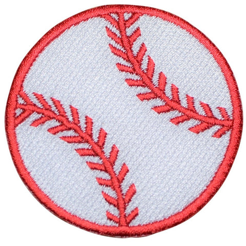 Baseball Applique Patch - Sports Badge, 2.25" (Iron on) - Patch Parlor