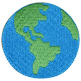 Planet Earth Patch - Embroidered Outer Space Badge 2" (Iron Or Sew On)