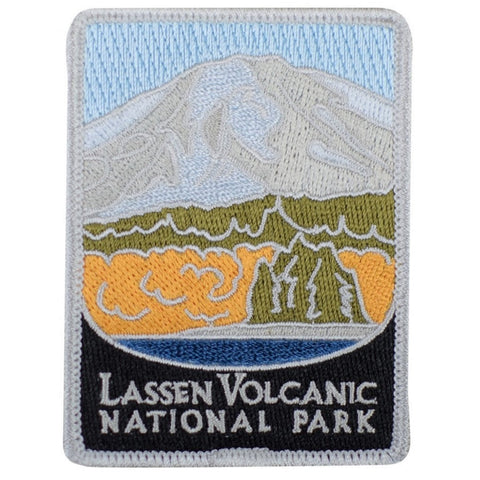 Lassen Volcanic National Park Patch - Cascade Range, California 3" (Iron on)