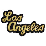 Los Angeles Patch - CA, California, LA Script Badge 4" (4-Pack, Iron on) - Patch Parlor
