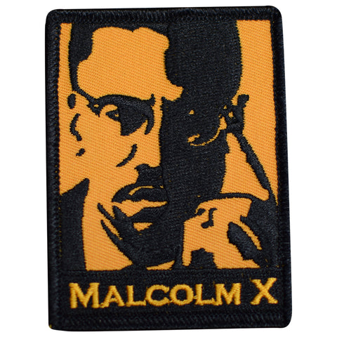 Malcolm X Patch - Human Rights, Civil Liberties, Activism 3" (Iron on)