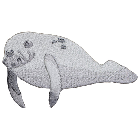 Manatee Applique Patch - Sea Cow Badge 2.75" (Iron on) - Patch Parlor