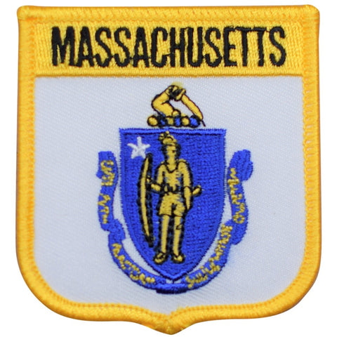 Massachusetts Patch - New England, Boston, Plymouth, Salem 2.75" (Iron on)