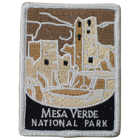 Mesa Verde National Park Patch - Montezuma, Cortez, Colorado 3" (Iron on)
