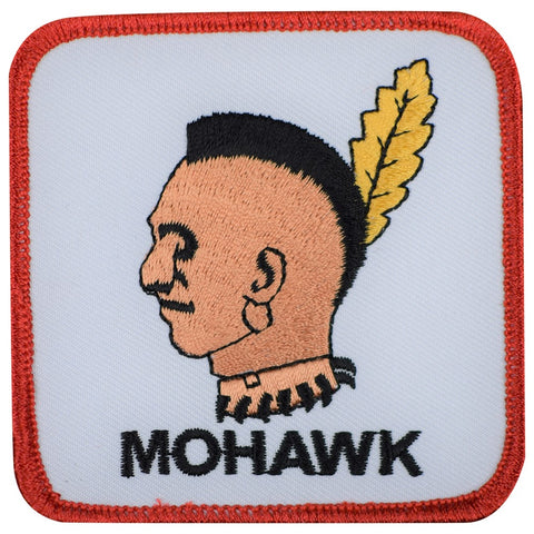 Mohawk Patch - Native American, Indian, Tribal Badge 3" (Iron on)