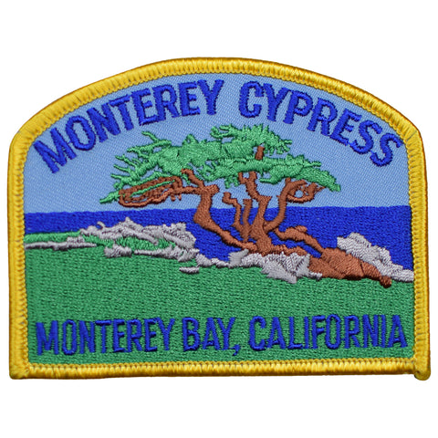 Monterey Patch - Cypress Tree, California Badge 3.5" (Iron on) - Patch Parlor
