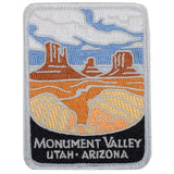 Monument Valley Patch - Embroidered Utah Arizona Navajo Badge 2-7/8" (Iron On)