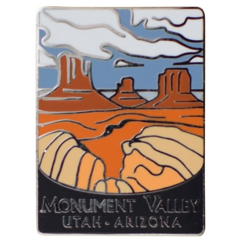 Monument Valley Pin - Utah Arizona Colorado Plateau Navajo Souvenir - Patch Parlor