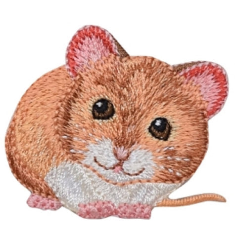 Mouse Applique Patch - Rodent, Animal Badge 1.75" (Iron on) - Patch Parlor