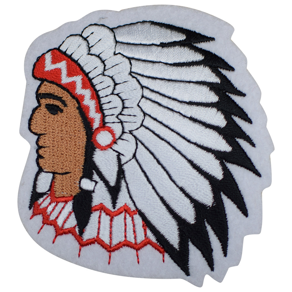 Iconic Indian Head Logo Embroidered Patch of the Chicago