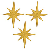Nativity Star Applique Patch - Space, Galaxy, Universe 2.5" (3-Pack, Iron on) - Patch Parlor
