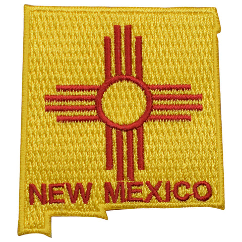 New Mexico Applique Patch -  State Flag, Santa Fe, Albuquerque 2-3/8" (Iron on) - Patch Parlor