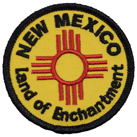New Mexico Patch - Land of Enchantment, NM Badge 2.5" (Iron on) - Patch Parlor