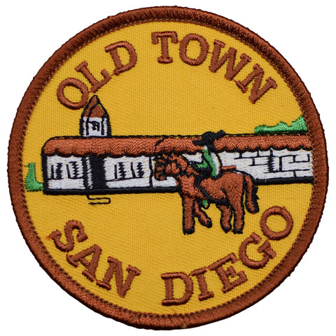 San Diego Patch - Old Town, California, Spaniards, Mission SD 3" (Iron on) - Patch Parlor