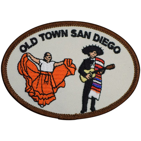 San Diego Patch - Old Town, California, Spaniards, Mission SD 3.5" (Iron on) - Patch Parlor