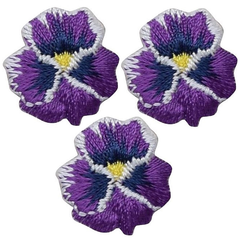 Pair Of Purple Thistle Flower Patches Iron Sew On Badge Patch - Foto 12