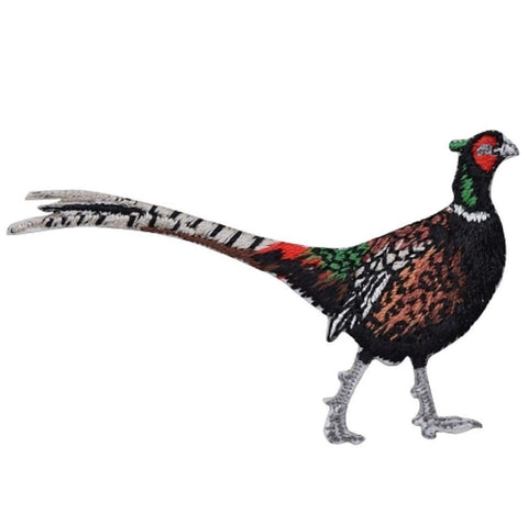 Ring-Necked Pheasant Applique Patch - Bird Badge 3" (Iron on) - Patch Parlor