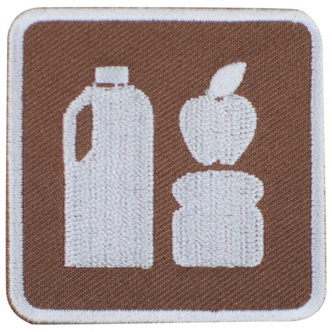 Picnic Area Applique Patch - Park Sign Recreational Activity Badge 2" (Iron on)