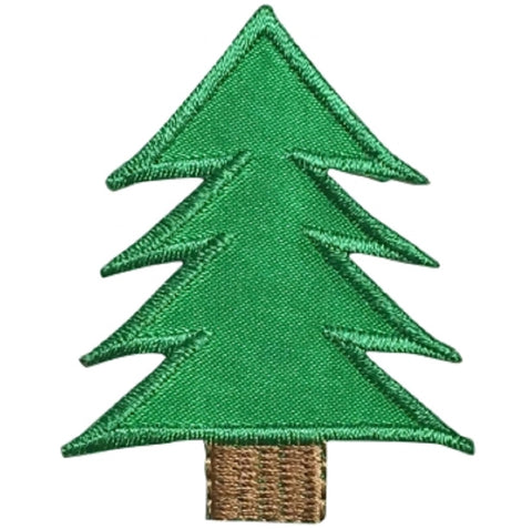 Pine Tree Applique Patch - Evergreen, Conifer Badge 2.25" (Iron on) - Patch Parlor