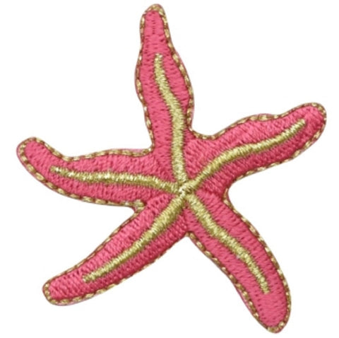 Starfish Applique Patch - Sealife, Ocean, Beach Badge 2" (Iron on) - Patch Parlor