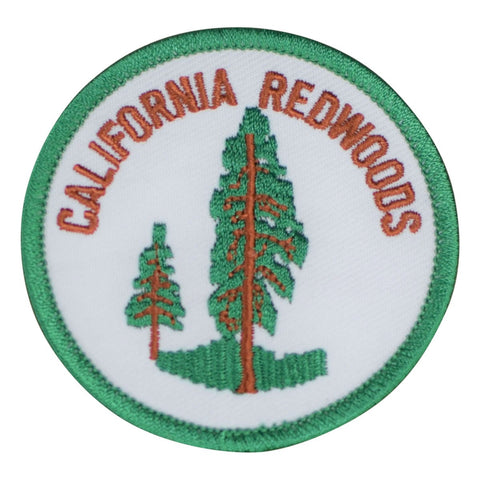 California Patch - Redwoods, Sequoias, CA Nature Badge 2.5" (Iron on) - Patch Parlor