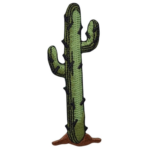 Saguaro Cactus Applique Patch - Western, Desert, Cowboy Badge 3-3/8" (Iron on) - Patch Parlor