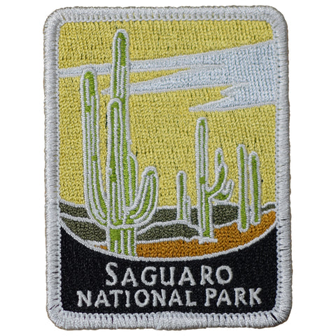 Saguaro National Park Patch - Cactus Southwest Desert Arizona Badge 3" (Iron on)