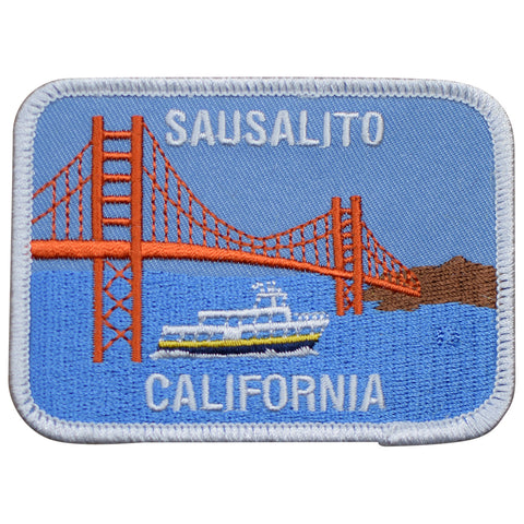 Sausalito Patch - California, Golden Gate Bridge, San Francisco 3.5" (Iron on) - Patch Parlor