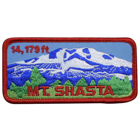 Mount Shasta Patch - Cascade Range, Siskiyou, Trinity, California 4" (Iron on) - Patch Parlor