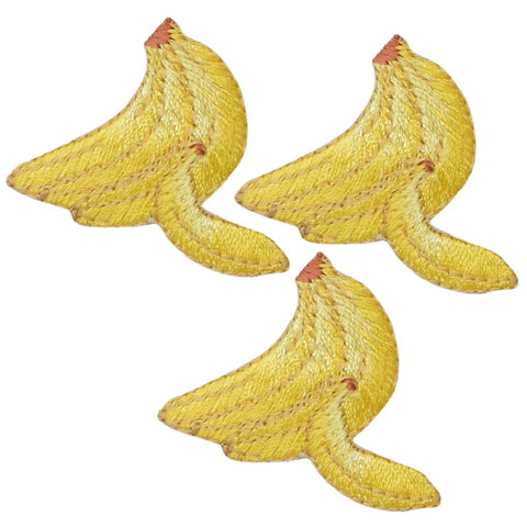 Banana Applique Patch - Bunch of Bananas, Fruit Badge 1.75" (3-Pack, Iron on) - Patch Parlor
