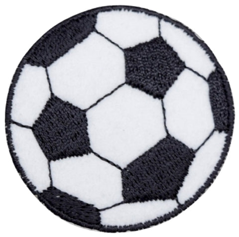 Soccer Ball Applique Patch - Futbol, Sports Badge 2.5" (Iron on) - Patch Parlor