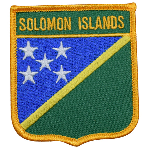 Solomon Islands Patch - Oceana, Honiara, Guadalcanal, Melanesia 2.75" (Iron on) - Patch Parlor