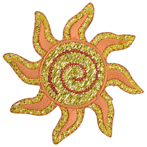 Sparkle Sun Applique Patch - Star, Solar System, Space Badge 2.25" (Iron on) - Patch Parlor