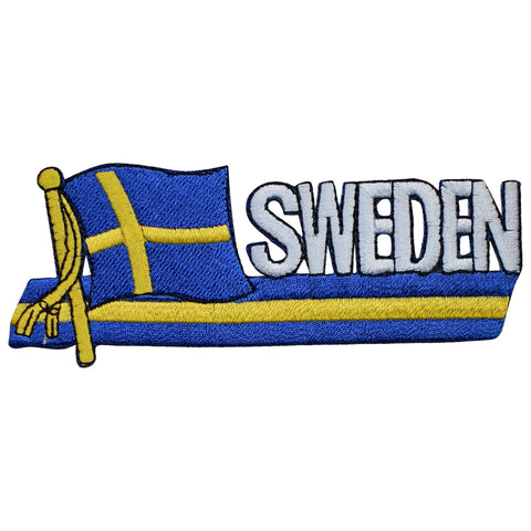 Sweden Patch - Stockholm, Fennoscandia, Baltic Sea, Scandinavia 4-7/8" (Iron on) - Patch Parlor